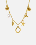 Collana con lettera “Oceano Dorato”