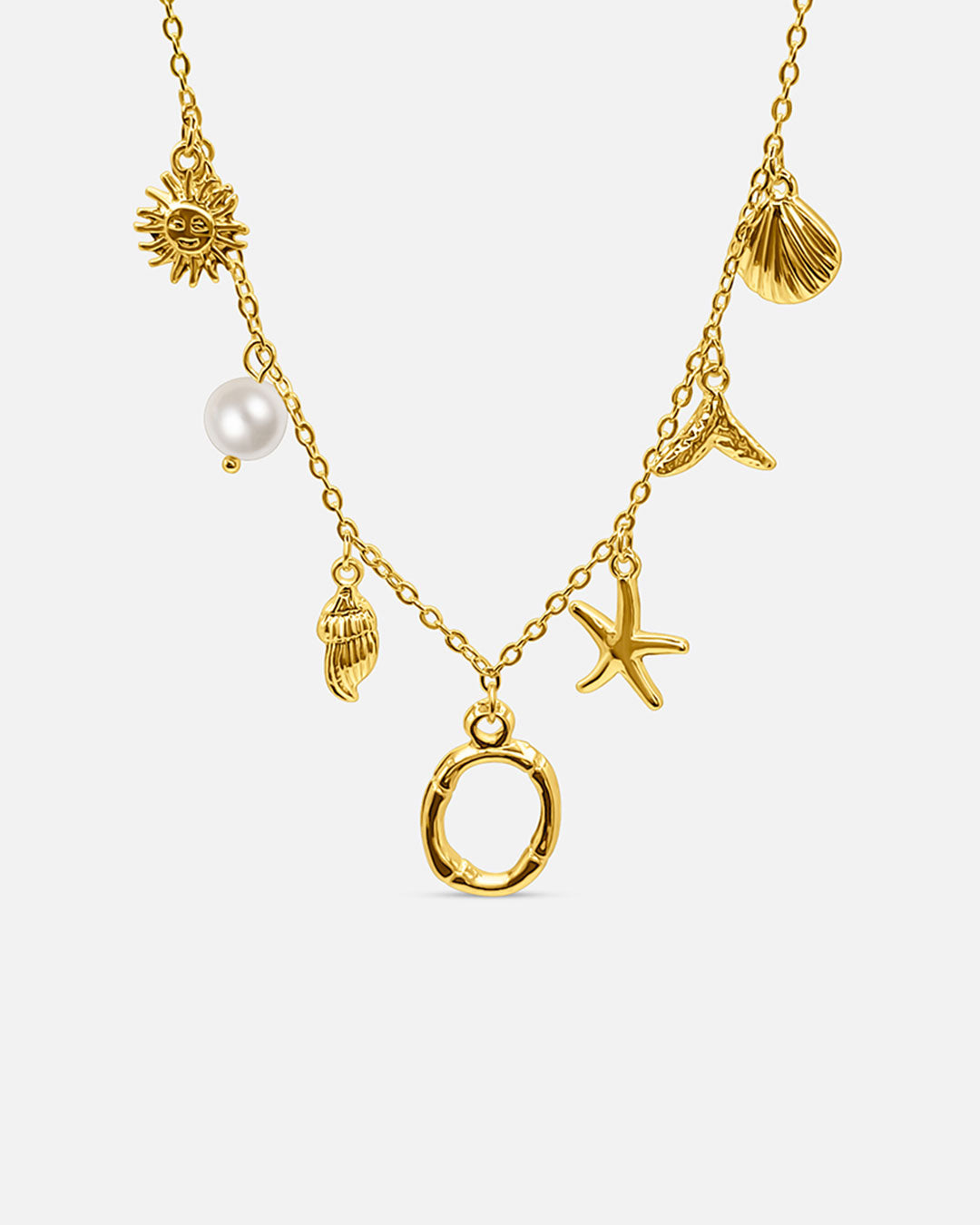 Collana con lettera “Oceano Dorato”