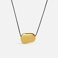 Collana con perline a forma di ciottolo - Oro