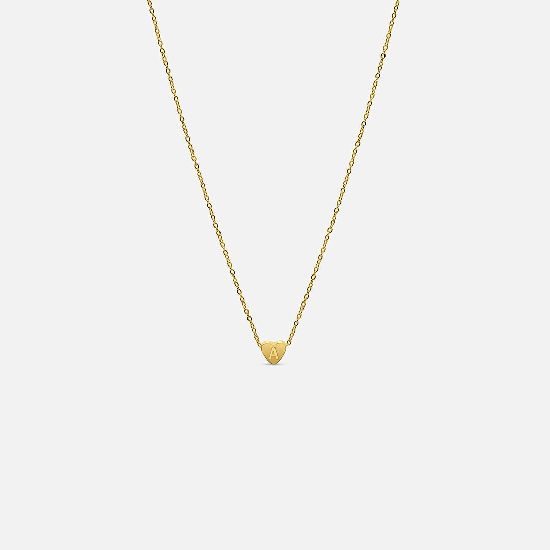 Collana personalizzata con cuore e iniziali