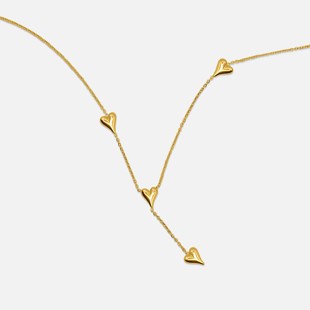 Collana con ciondolo a forma di cuore - Oro