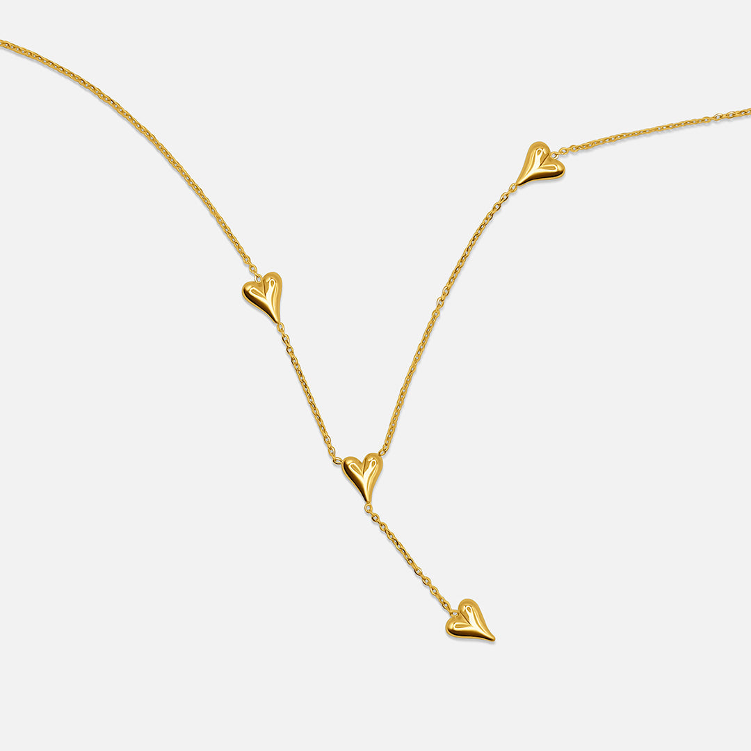 Collana con ciondolo a forma di cuore - Oro