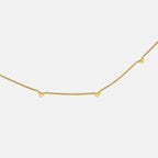 Collana con ciondoli a forma di cuore - Oro