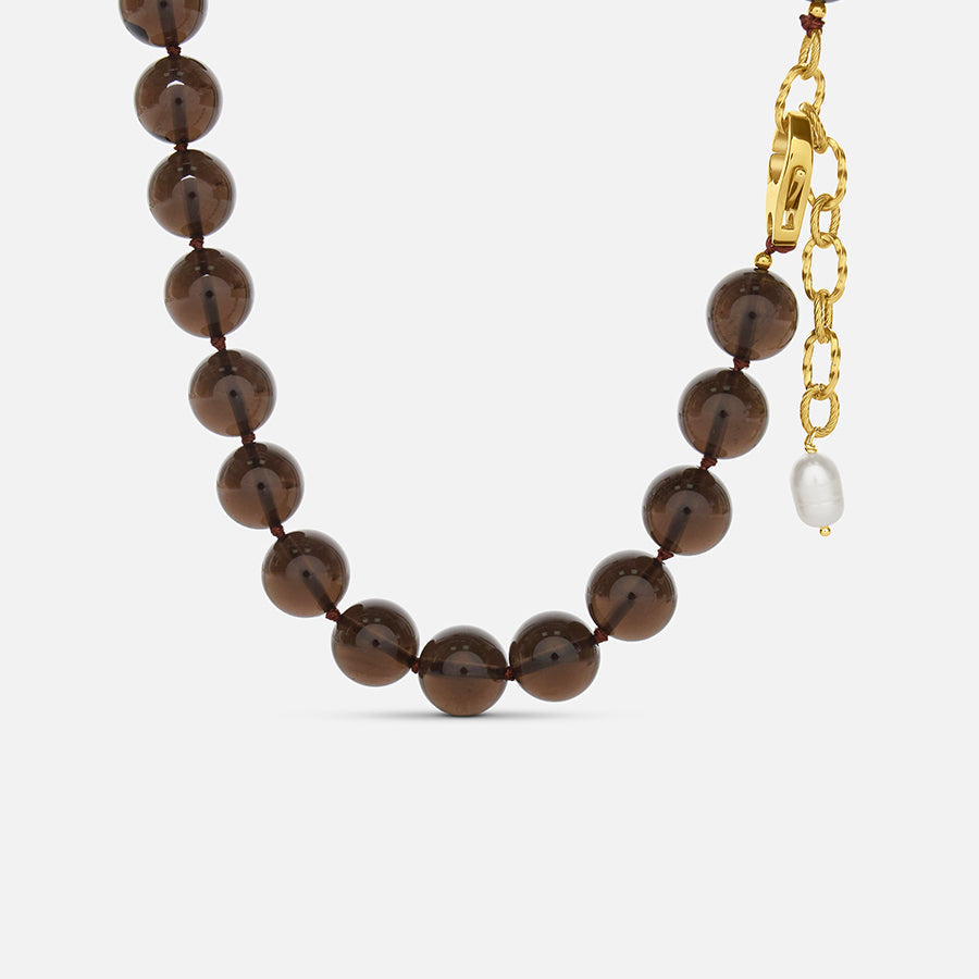 Collana con perline di cacao