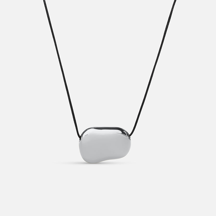 Collana Cord Pebble - Argento