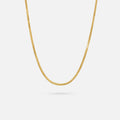 Collana sottile con finitura dorata