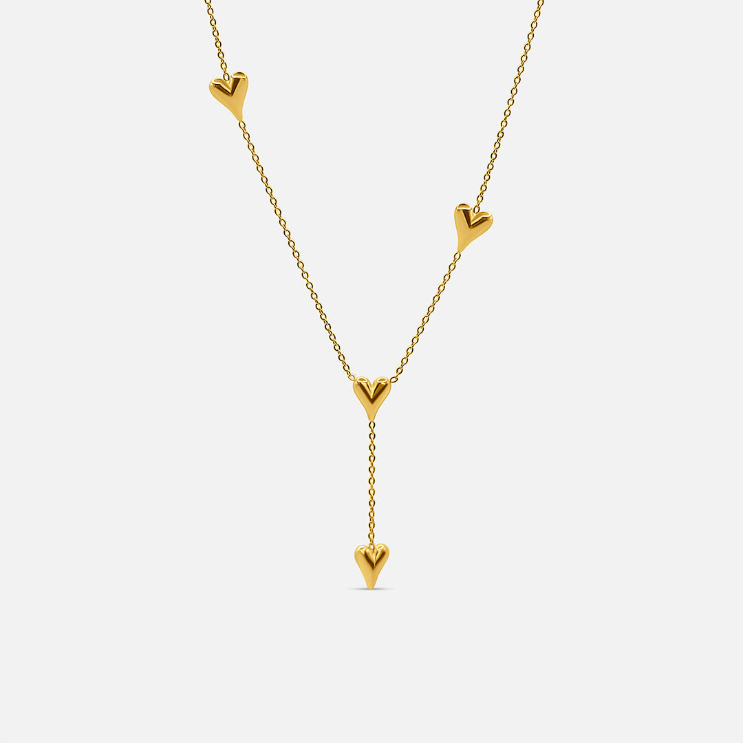 Collana con ciondolo a forma di cuore - Oro