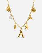 Collana con lettera “Oceano Dorato”