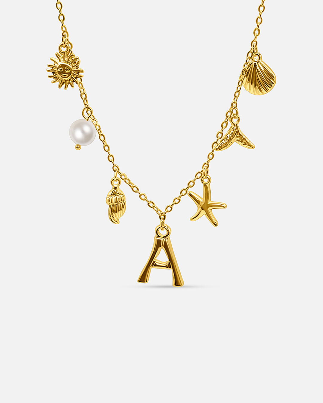 Collana con lettera “Oceano Dorato”