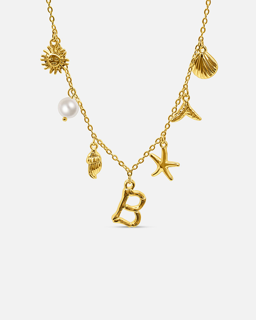 Collana con lettera “Oceano Dorato”