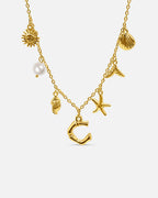 Collana con lettera “Oceano Dorato”