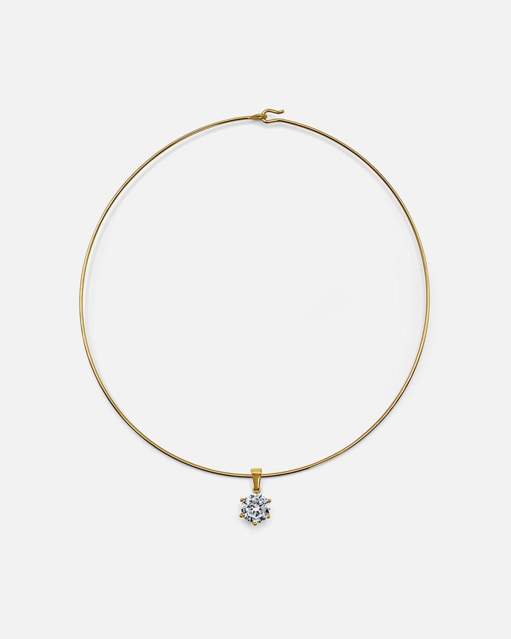 Collana con collare a taglio rotondo