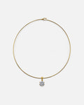 Collana con collare a taglio rotondo