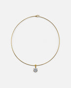 Collana con collare a taglio rotondo