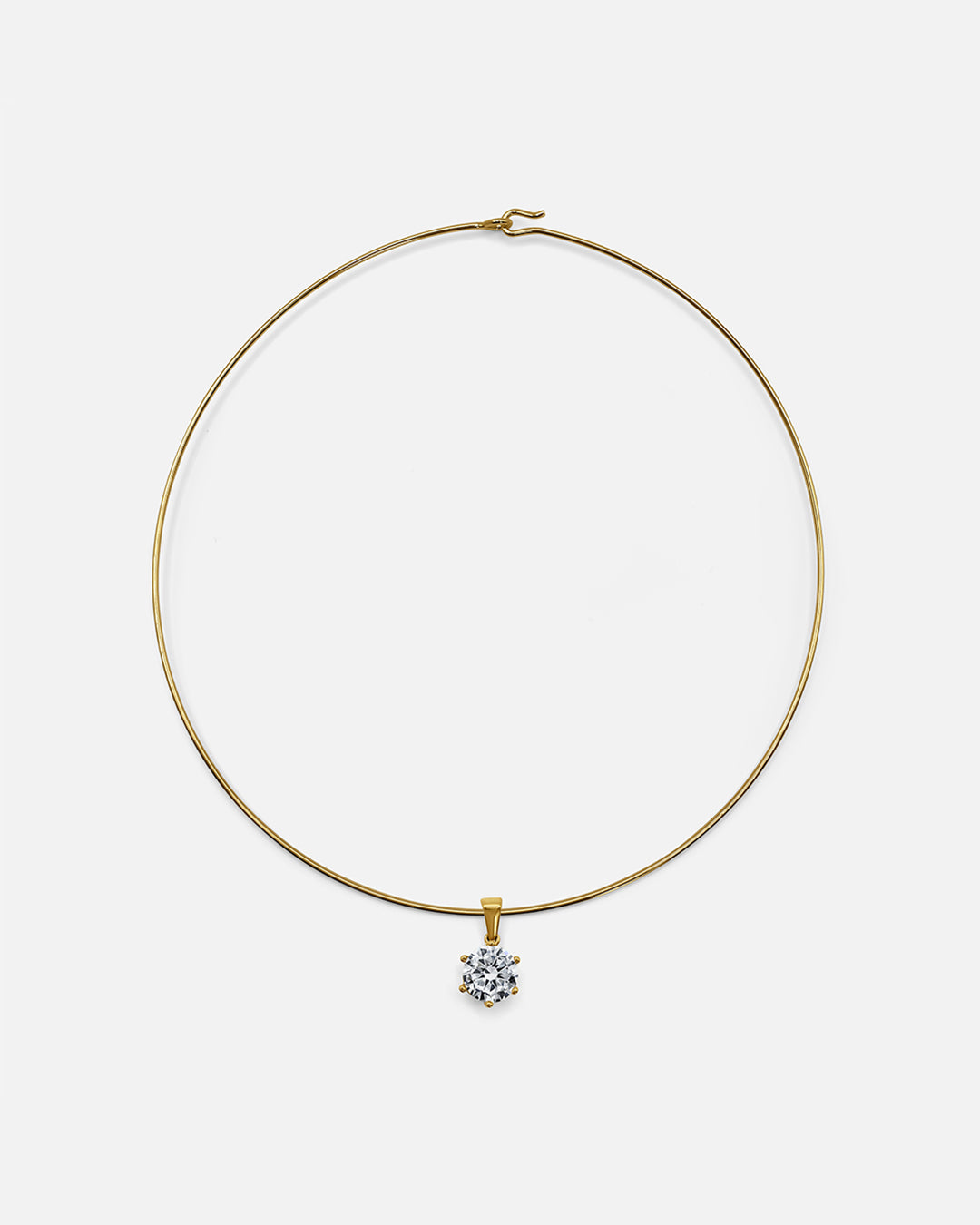 Collana con collare a taglio rotondo