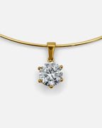 Collana con collare a taglio rotondo