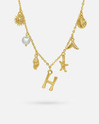 Collana con lettera “Oceano Dorato”
