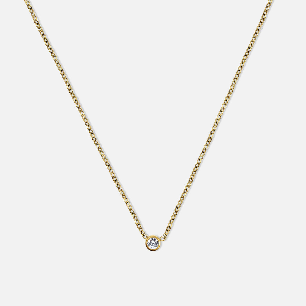 Collana con mini pietra