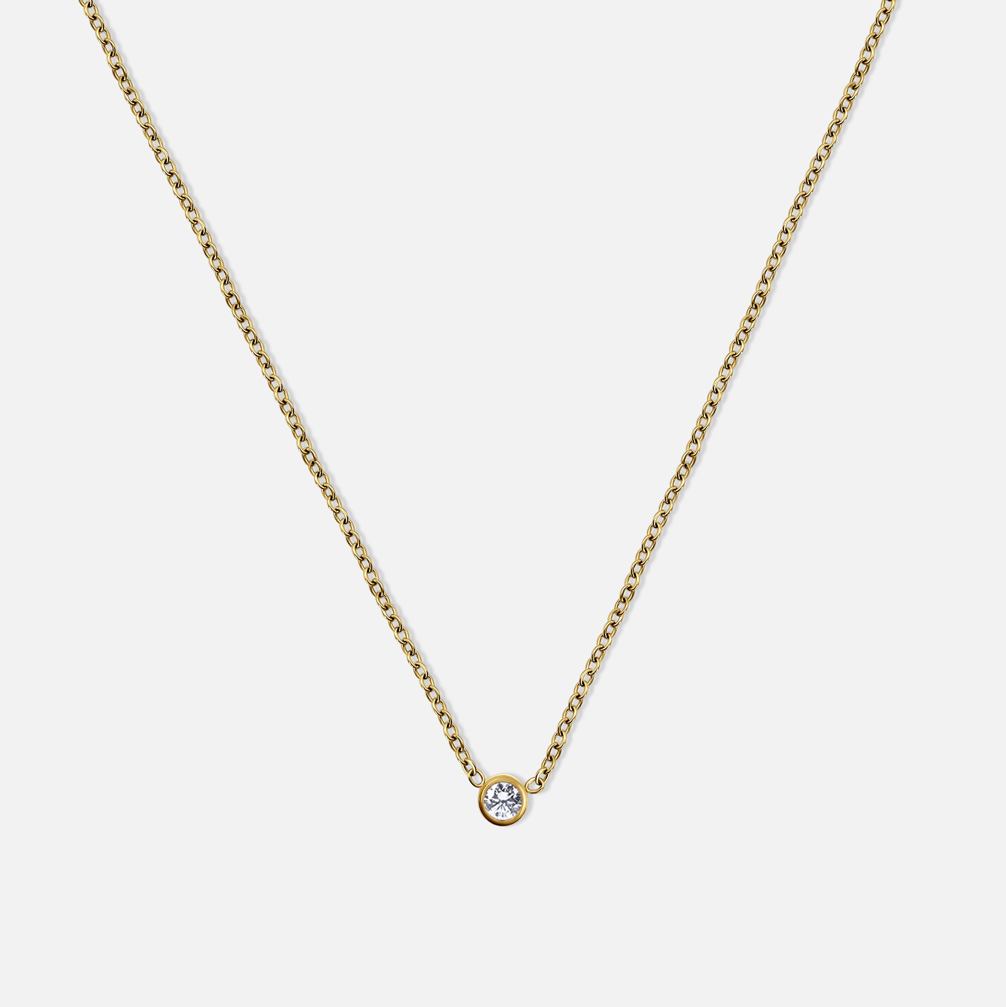 Collana con mini pietra