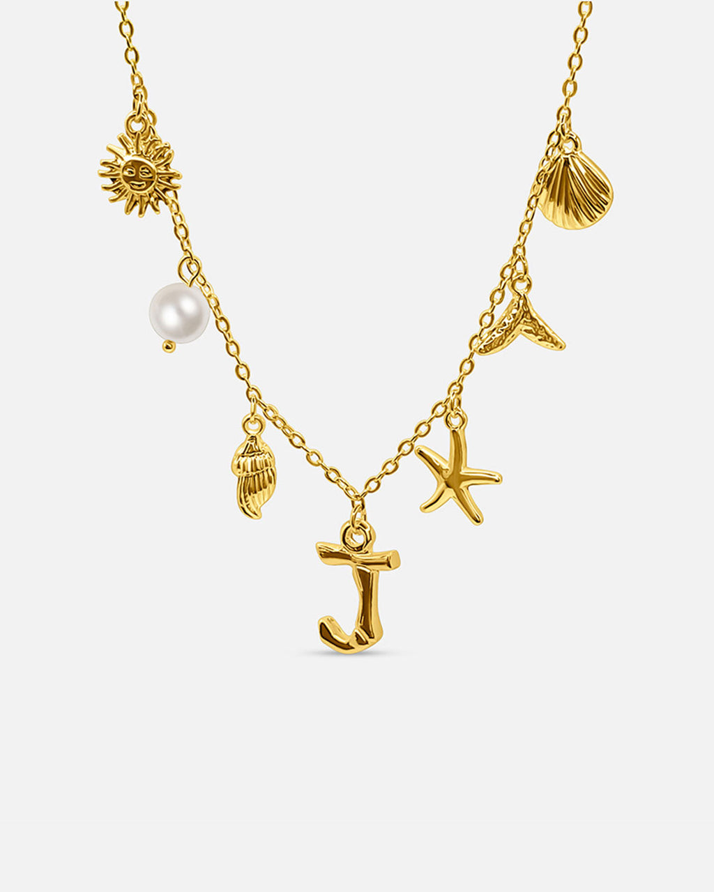 Collana con lettera “Oceano Dorato”