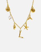 Collana con lettera “Oceano Dorato”