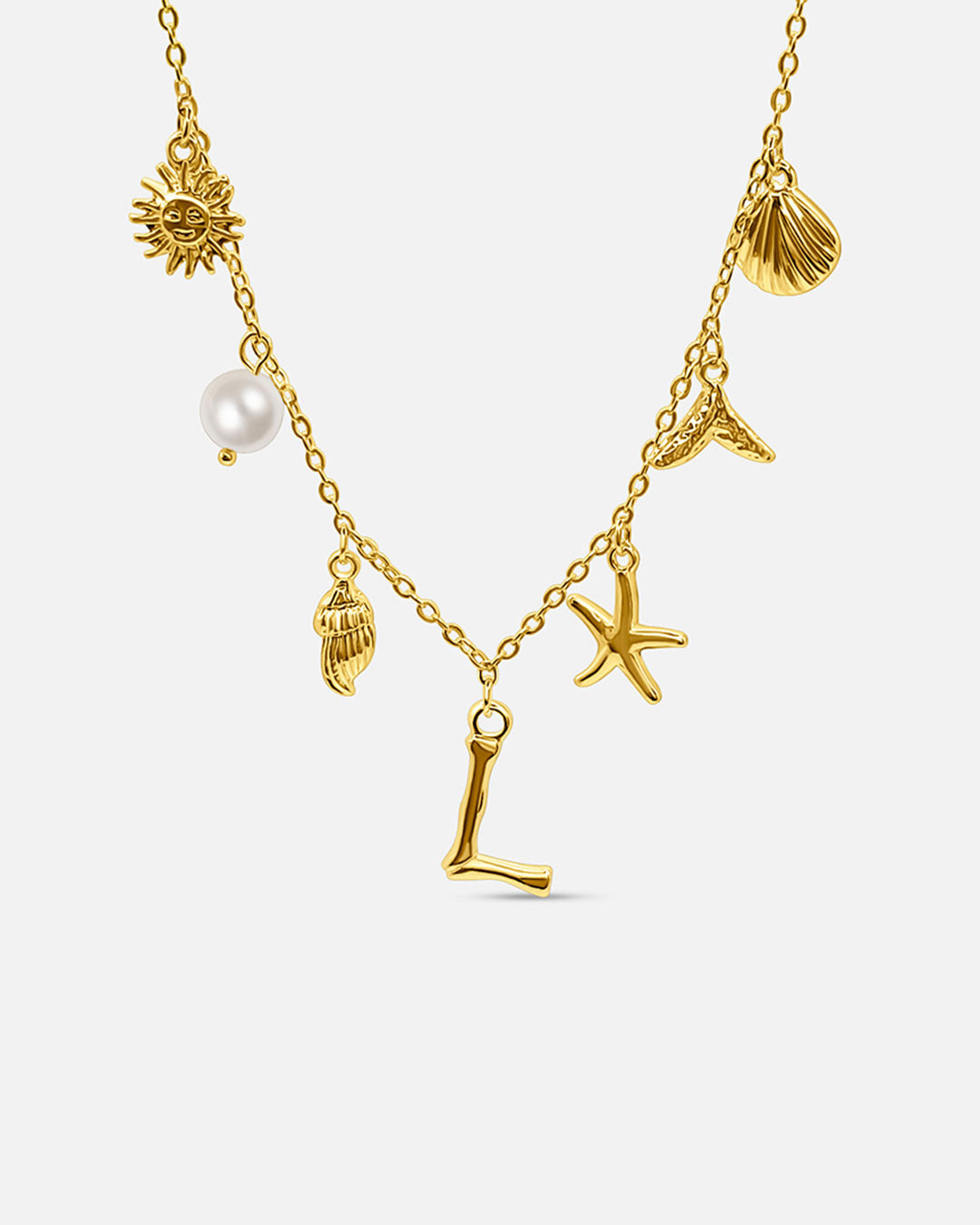 Collana con lettera “Oceano Dorato”