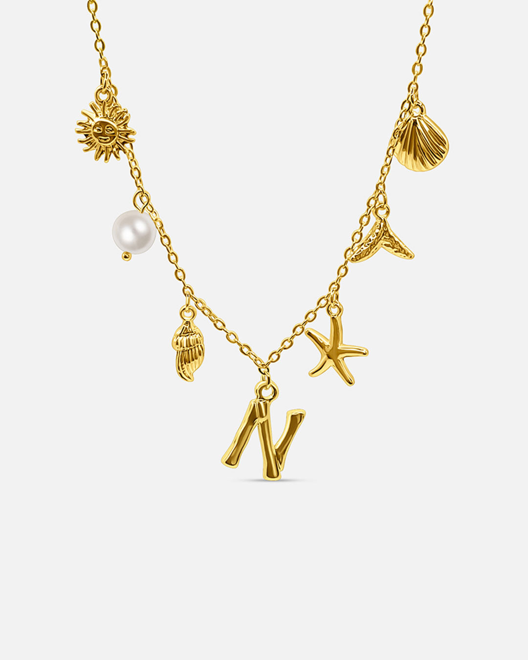Collana con lettera “Oceano Dorato”