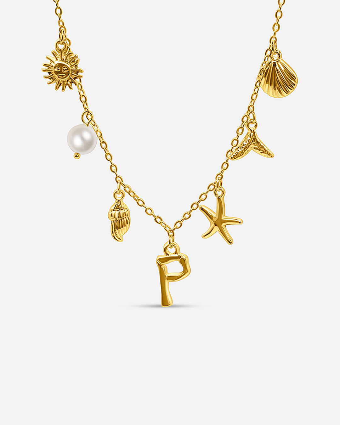 Collana con lettera “Oceano Dorato”