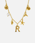 Collana con lettera “Oceano Dorato”