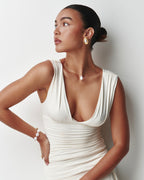 Collana a girocollo con perla naturale