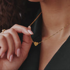 Collana personalizzata con cuore e iniziali