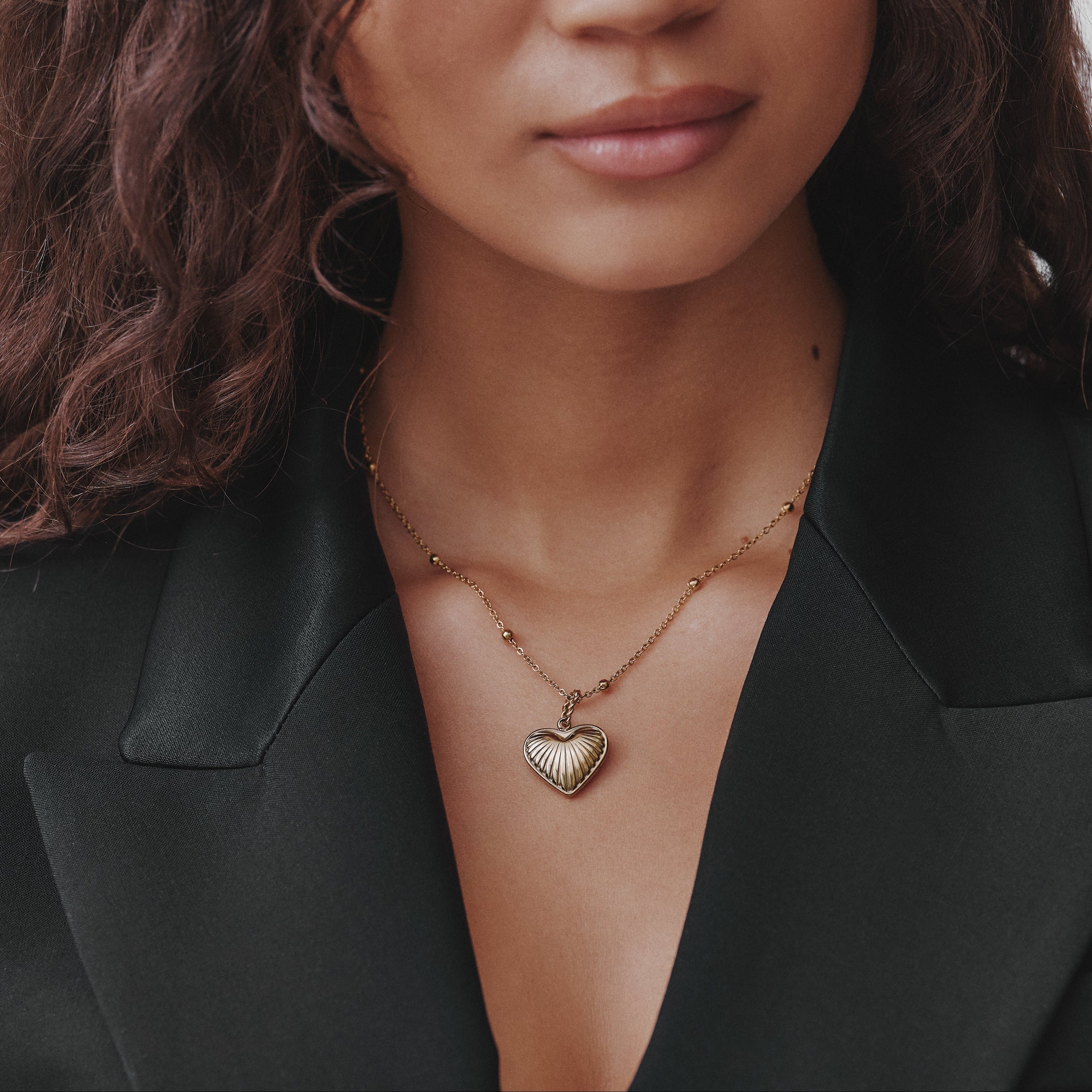 Collana con ciondolo a forma di cuore