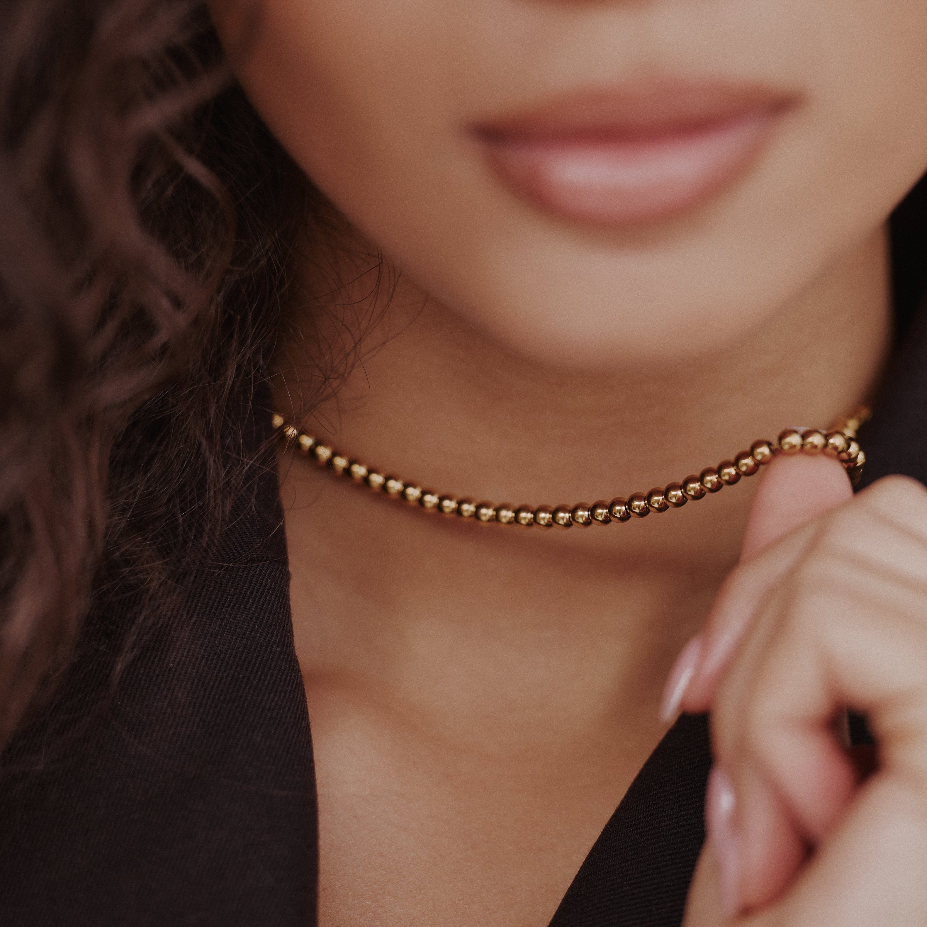 Collana classica con perline