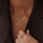 Collana con mini pietra