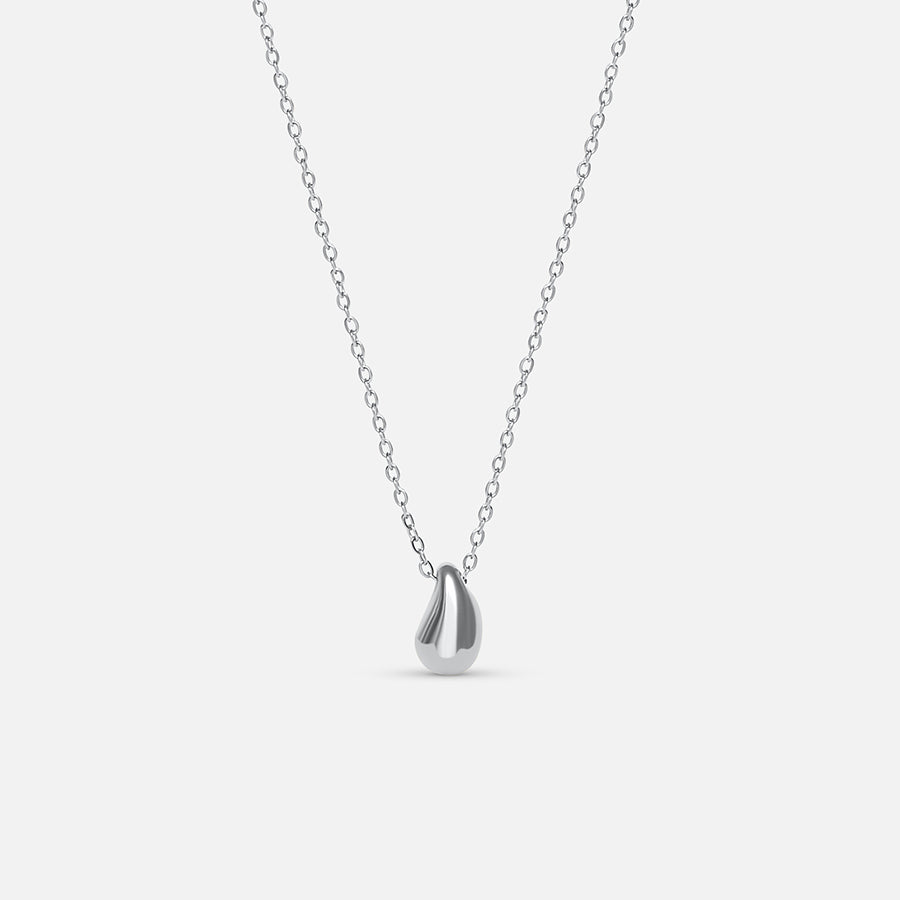 Collana con pendente a goccia - Argento