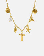 Collana con lettera “Oceano Dorato”