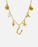 Collana con lettera “Oceano Dorato”