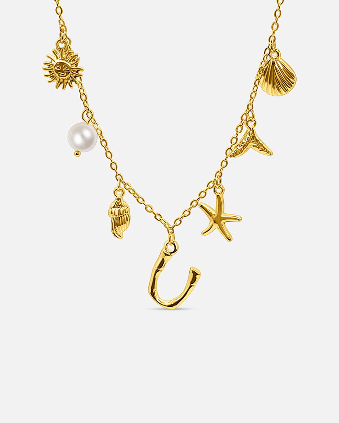 Collana con lettera “Oceano Dorato”