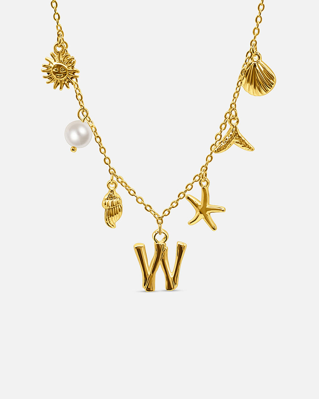 Collana con lettera “Oceano Dorato”