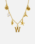 Collana con lettera “Oceano Dorato”