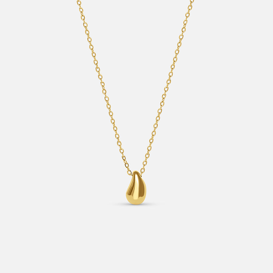 Collana con pendente a goccia in oro