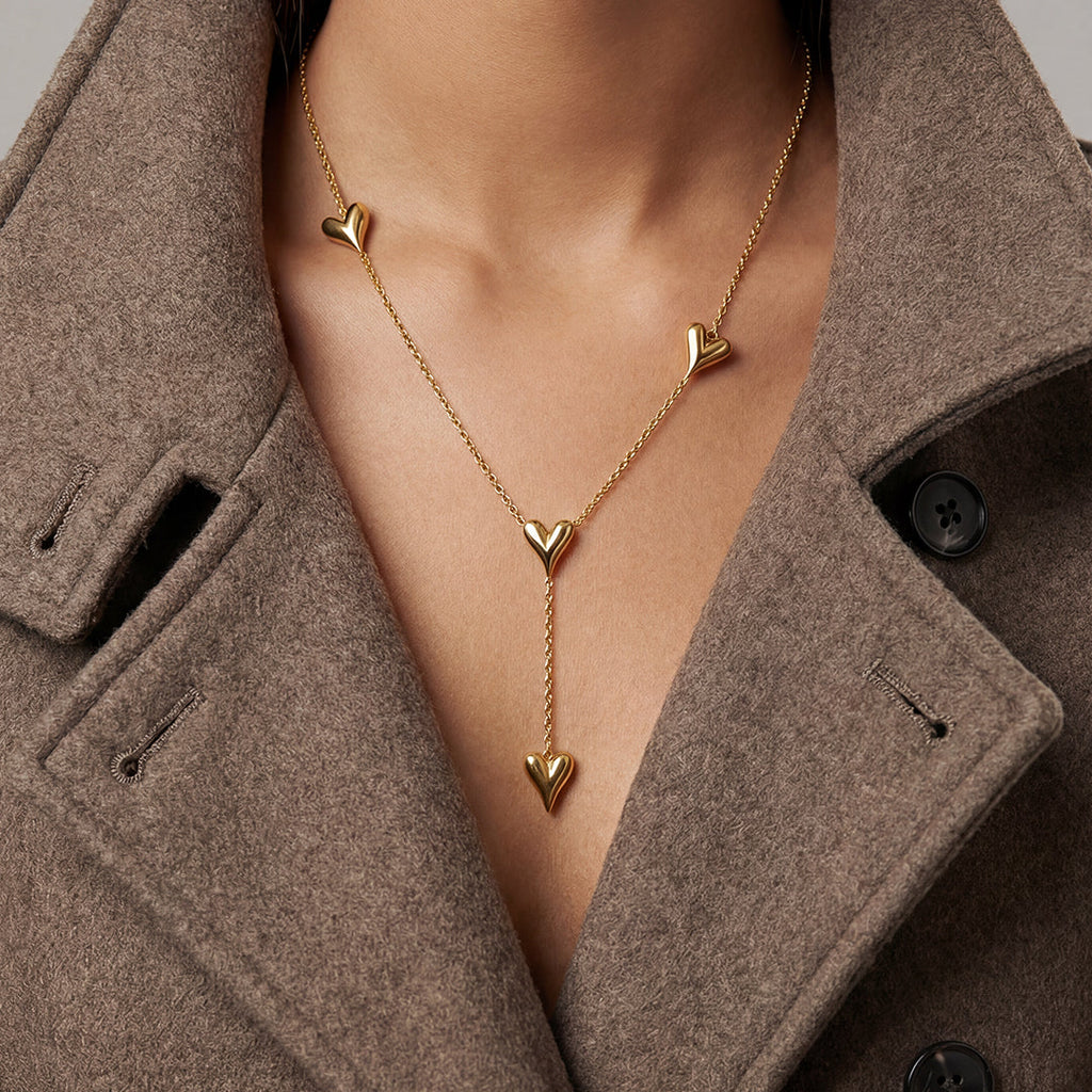 Collana con ciondolo a forma di cuore - Oro