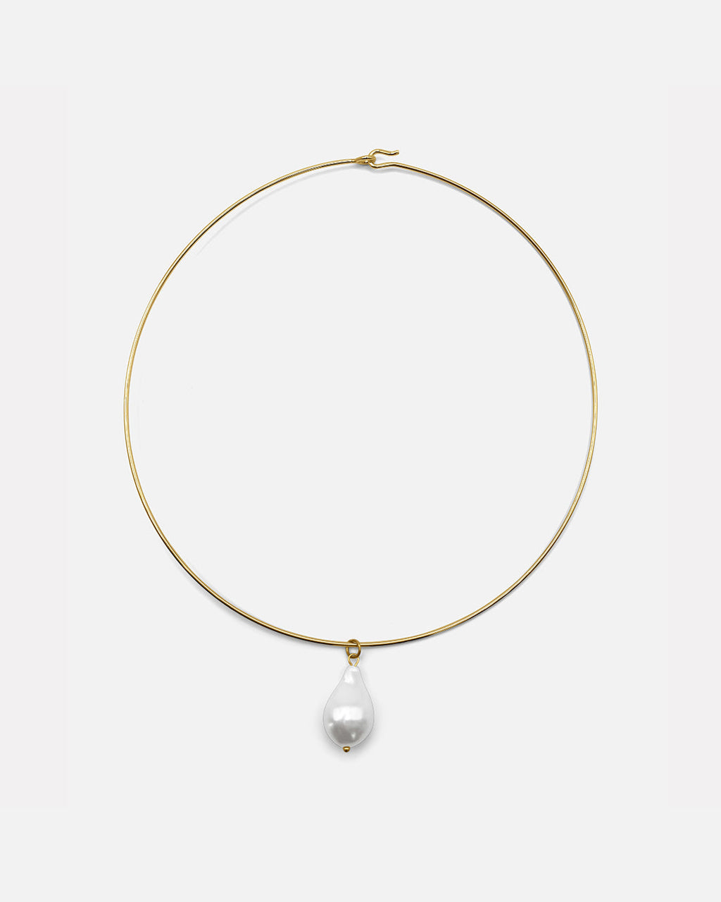 Collana a girocollo con perla naturale