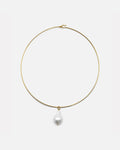 Collana a girocollo con perla naturale