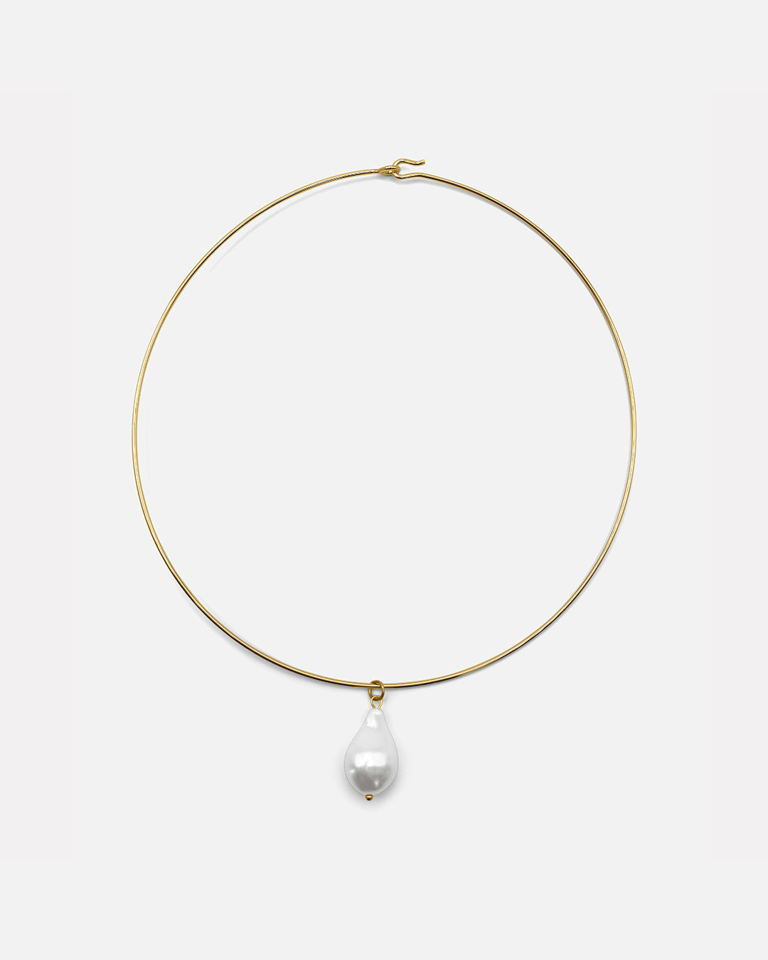 Collana a girocollo con perla naturale